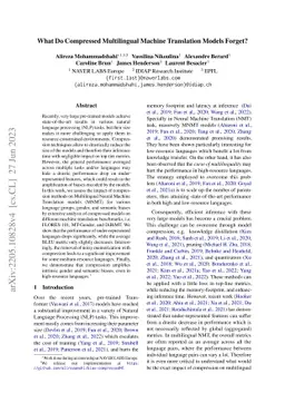 What Do Compressed Multilingual Machine Translation Models Forget?