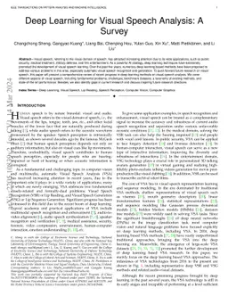 Deep Learning for Visual Speech Analysis: A Survey