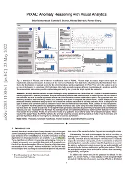 PIXAL: Anomaly Reasoning with Visual Analytics