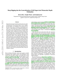 Deep Digging into the Generalization of Self-Supervised Monocular Depth
  Estimation