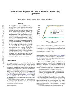 Generalization, Mayhems and Limits in Recurrent Proximal Policy
  Optimization