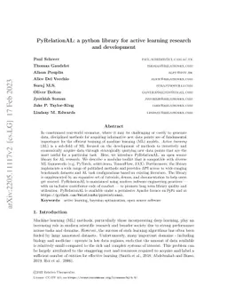 PyRelationAL: a python library for active learning research and
  development