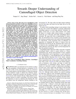 Towards Deeper Understanding of Camouflaged Object Detection