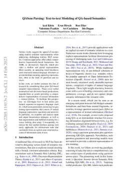 QASem Parsing: Text-to-text Modeling of QA-based Semantics