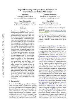 Logical Reasoning with Span-Level Predictions for Interpretable and
  Robust NLI Models