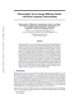 Photorealistic Text-to-Image Diffusion Models with Deep Language
  Understanding