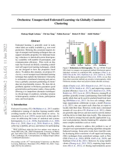 Orchestra: Unsupervised Federated Learning via Globally Consistent
  Clustering