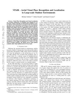 VPAIR -- Aerial Visual Place Recognition and Localization in Large-scale
  Outdoor Environments