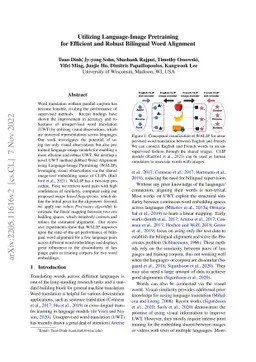 Utilizing Language-Image Pretraining for Efficient and Robust Bilingual
  Word Alignment