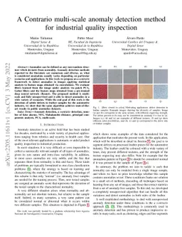 A Contrario multi-scale anomaly detection method for industrial quality
  inspection