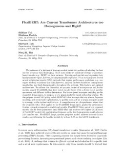 FlexiBERT: Are Current Transformer Architectures too Homogeneous and
  Rigid?