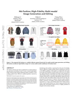 M6-Fashion: High-Fidelity Multi-modal Image Generation and Editing