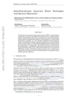 Semi-Parametric Inducing Point Networks and Neural Processes