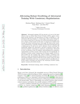 Alleviating Robust Overfitting of Adversarial Training With Consistency
  Regularization