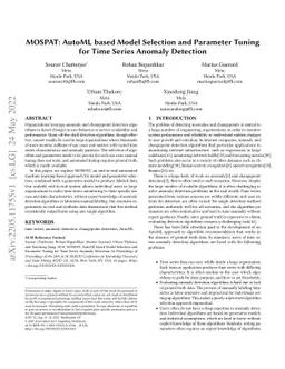 MOSPAT: AutoML based Model Selection and Parameter Tuning for Time
  Series Anomaly Detection