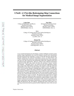 UNet#: A UNet-like Redesigning Skip Connections for Medical Image
  Segmentation