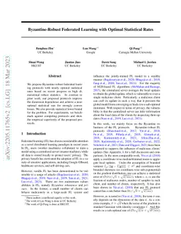 Byzantine-Robust Federated Learning with Optimal Statistical Rates and
  Privacy Guarantees