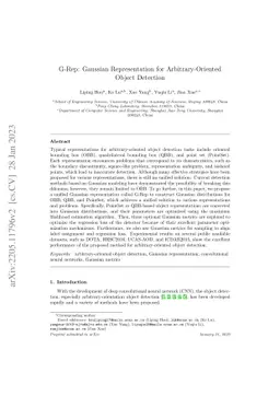 G-Rep: Gaussian Representation for Arbitrary-Oriented Object Detection