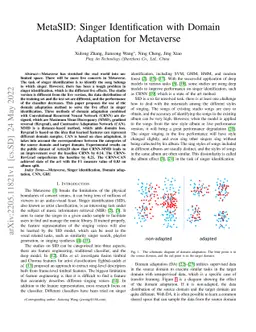MetaSID: Singer Identification with Domain Adaptation for Metaverse