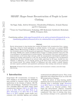 SHARP: Shape-Aware Reconstruction of People in Loose Clothing