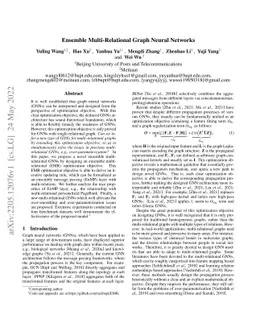 Ensemble Multi-Relational Graph Neural Networks