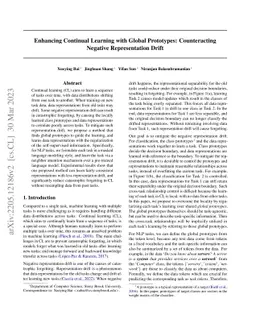 Continual Learning with Global Alignment