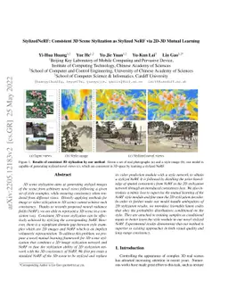 StylizedNeRF: Consistent 3D Scene Stylization as Stylized NeRF via 2D-3D
  Mutual Learning