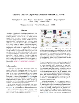 OnePose: One-Shot Object Pose Estimation without CAD Models