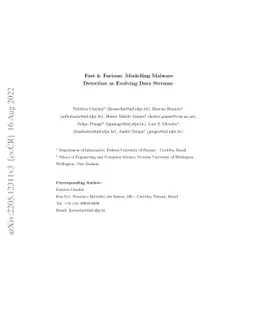 Fast & Furious: Modelling Malware Detection as Evolving Data Streams