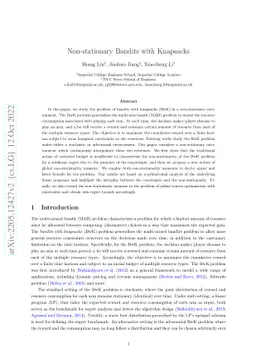 Non-stationary Bandits with Knapsacks