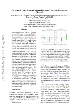 Do we need Label Regularization to Fine-tune Pre-trained Language
  Models?