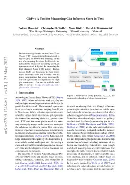 GisPy: A Tool for Measuring Gist Inference Score in Text