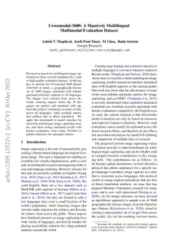 Crossmodal-3600: A Massively Multilingual Multimodal Evaluation Dataset