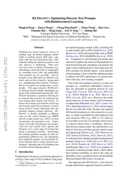 RLPrompt: Optimizing Discrete Text Prompts with Reinforcement Learning