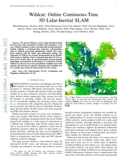 Wildcat: Online Continuous-Time 3D Lidar-Inertial SLAM