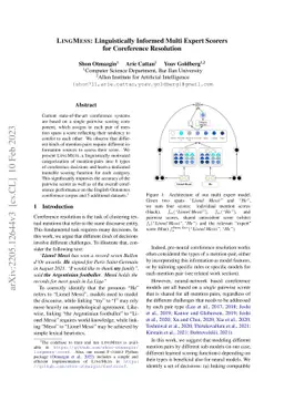 LingMess: Linguistically Informed Multi Expert Scorers for Coreference
  Resolution