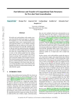 Fast Inference and Transfer of Compositional Task Structures for
  Few-shot Task Generalization