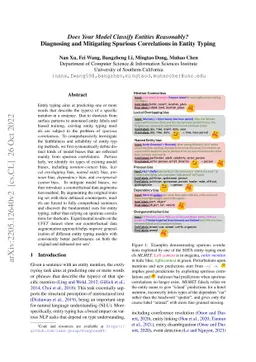 Does Your Model Classify Entities Reasonably? Diagnosing and Mitigating
  Spurious Correlations in Entity Typing