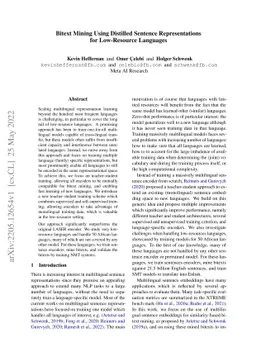 Bitext Mining Using Distilled Sentence Representations for Low-Resource
  Languages