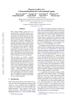 ProsocialDialog: A Prosocial Backbone for Conversational Agents