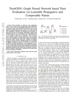 TrustGNN: Graph Neural Network based Trust Evaluation via Learnable
  Propagative and Composable Nature