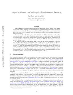 Impartial Games: A Challenge for Reinforcement Learning