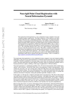 Non-rigid Point Cloud Registration with Neural Deformation Pyramid