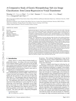 A Comparative Study of Gastric Histopathology Sub-size Image
  Classification: from Linear Regression to Visual Transformer