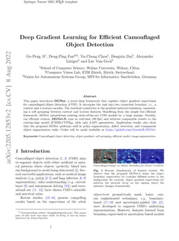 Deep Gradient Learning for Efficient Camouflaged Object Detection