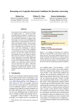 Reasoning over Logically Interacted Conditions for Question Answering