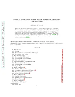 Optimal estimation of the rough Hurst parameter in additive noise