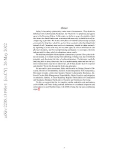 The Opportunity to Regulate Cybersecurity in the EU (and the World):
  Recommendations for the Cybersecurity Resilience Act