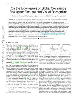 On the Eigenvalues of Global Covariance Pooling for Fine-grained Visual
  Recognition