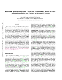 BppAttack: Stealthy and Efficient Trojan Attacks against Deep Neural
  Networks via Image Quantization and Contrastive Adversarial Learning